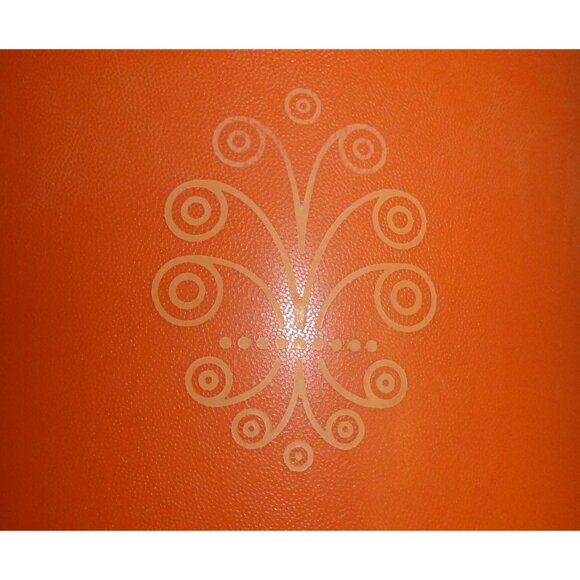 Vintage Orange Tupperware Nesting Canister Set of 3 servalier mcm 1970s storage - Picture 3 of 16